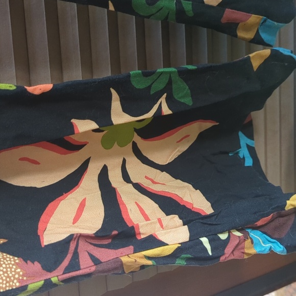 Farm Rio Black Tropical Flared Pants XL - Picture 3 of 4